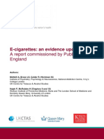 Ecigarettes an Evidence Update a Report Commissioned by Public Health England FINAL