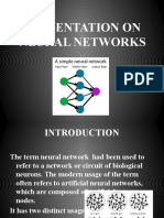 Presentation On Neural Networks