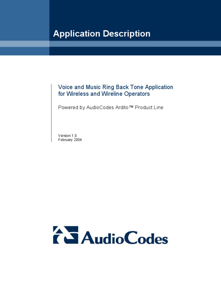 Voice and Music RingBack An | PDF | Business | Technology & Engineering
