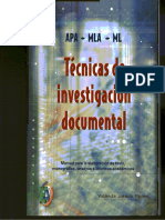 Jurado Yolanda - Tecnicas de Investigacion Documental PDF