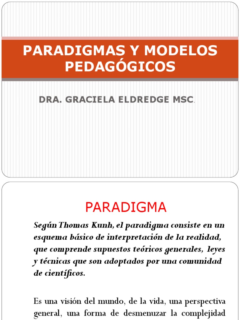 Paradigmas y Modelos Pedagogicos PDF | PDF | Plan de estudios | Aprendizaje