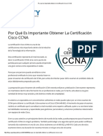Por Qué Es Importante Obtener La Certificación Cisco CCNA