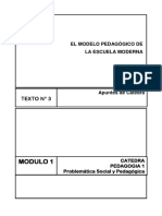 Modelo pedagógico de la escuela moderna