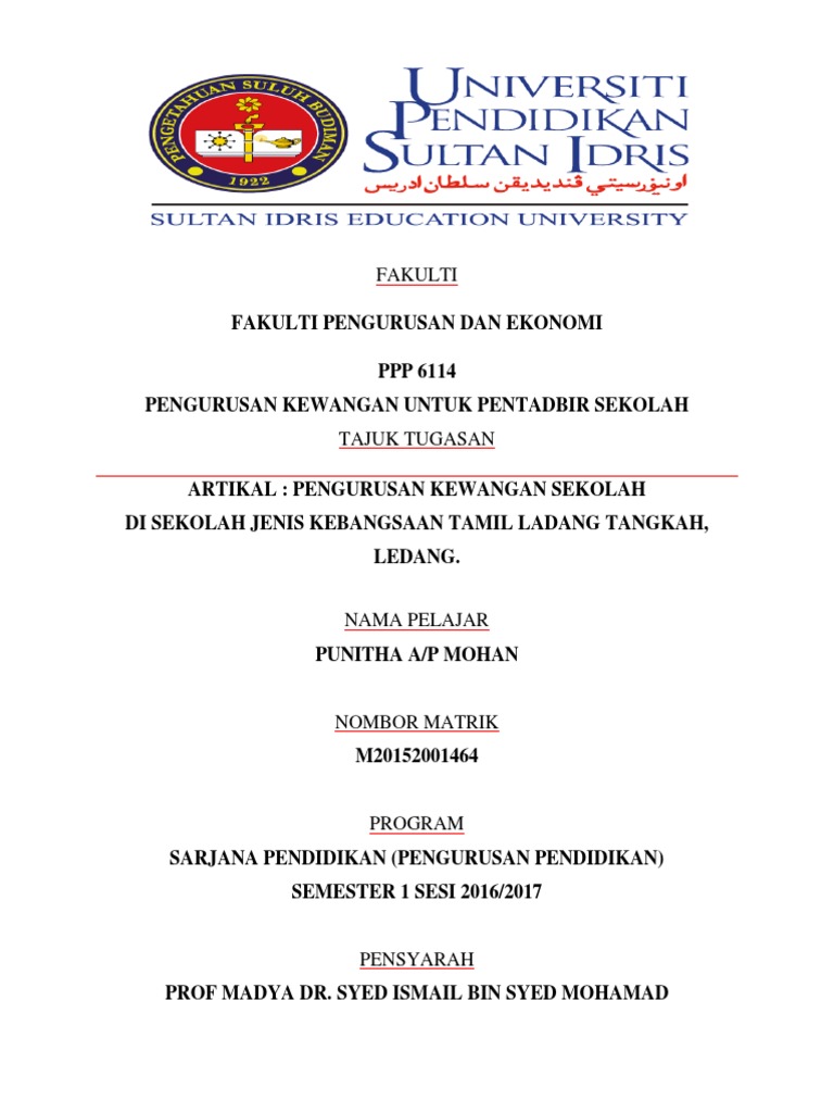 Artikel Pengurusan Kewangan