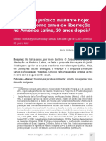 Sociologia Juridica Militante Hoje - o Direito Como Arma de Libertacao Da America Latina