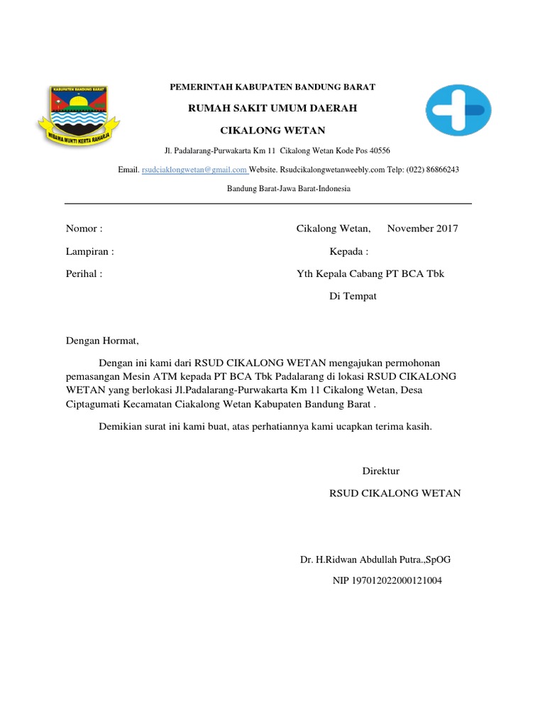 Contoh Surat Rayuan Masuk Iktbn