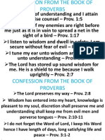 Confession From The Book of Proverbs