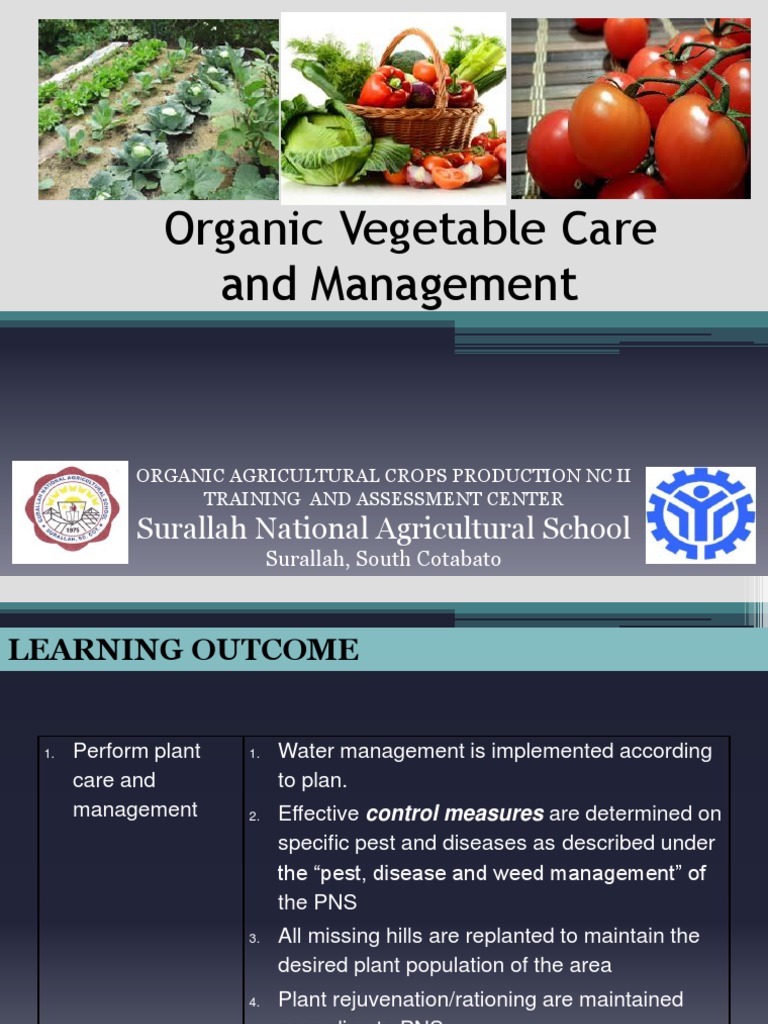 Organic Vegetable Care Practices | PDF | Crop Rotation | Organic Farming