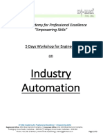 5-day workshop on industry automation