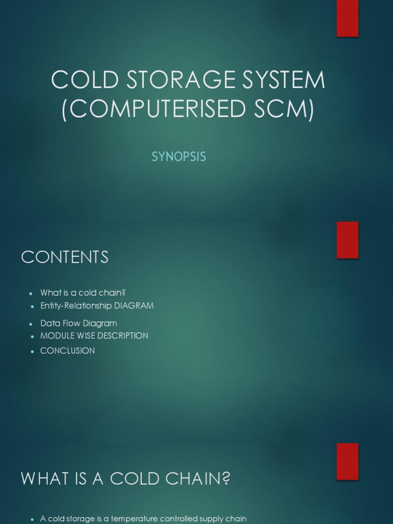 Cold Storage System Overview and Algorithms | PDF | Warehouse ...