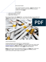 Proses Pembuatan Rokok dan Komponennya | PDF