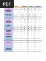 Strong Curves Planner Printout