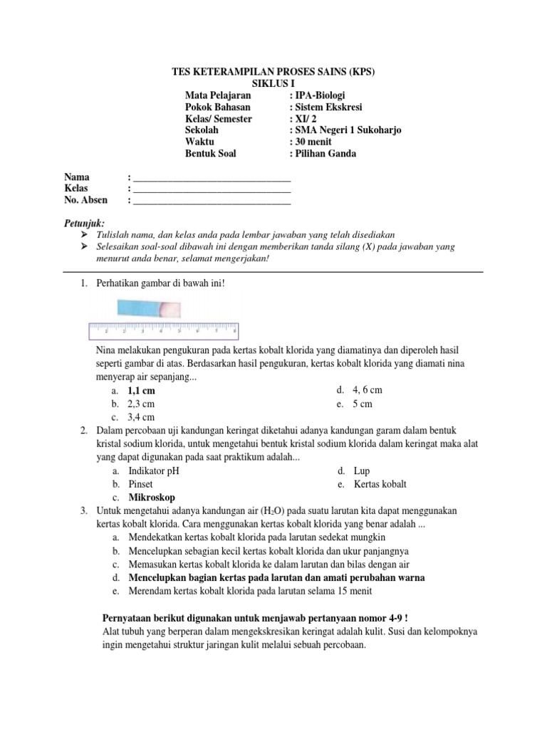 Tes Kps Siklus Ii Revisi 1