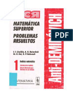 Análisis Matemático - Antidemidóvic PDF