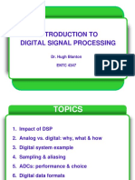 Introduction To Digital Signal Processing: Dr. Hugh Blanton ENTC 4347