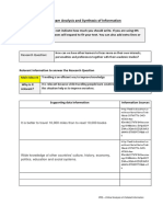 pr2 Critical Analysis of Collated Information