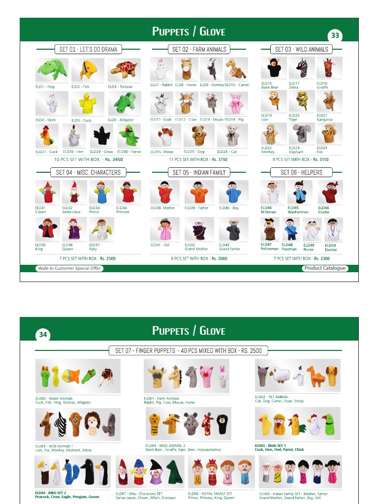 Puppets / Glove: Product Catalogue | PDF
