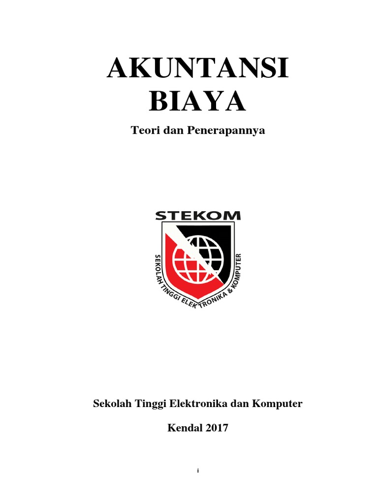 Akuntansi Biaya Teori Dan Penerapannya
