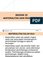 Bagian 10 - Materialitas Dan Risiko Audit