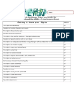 Match The Human Rights With The Corresponding Articles On The UDHR Resource Sheet