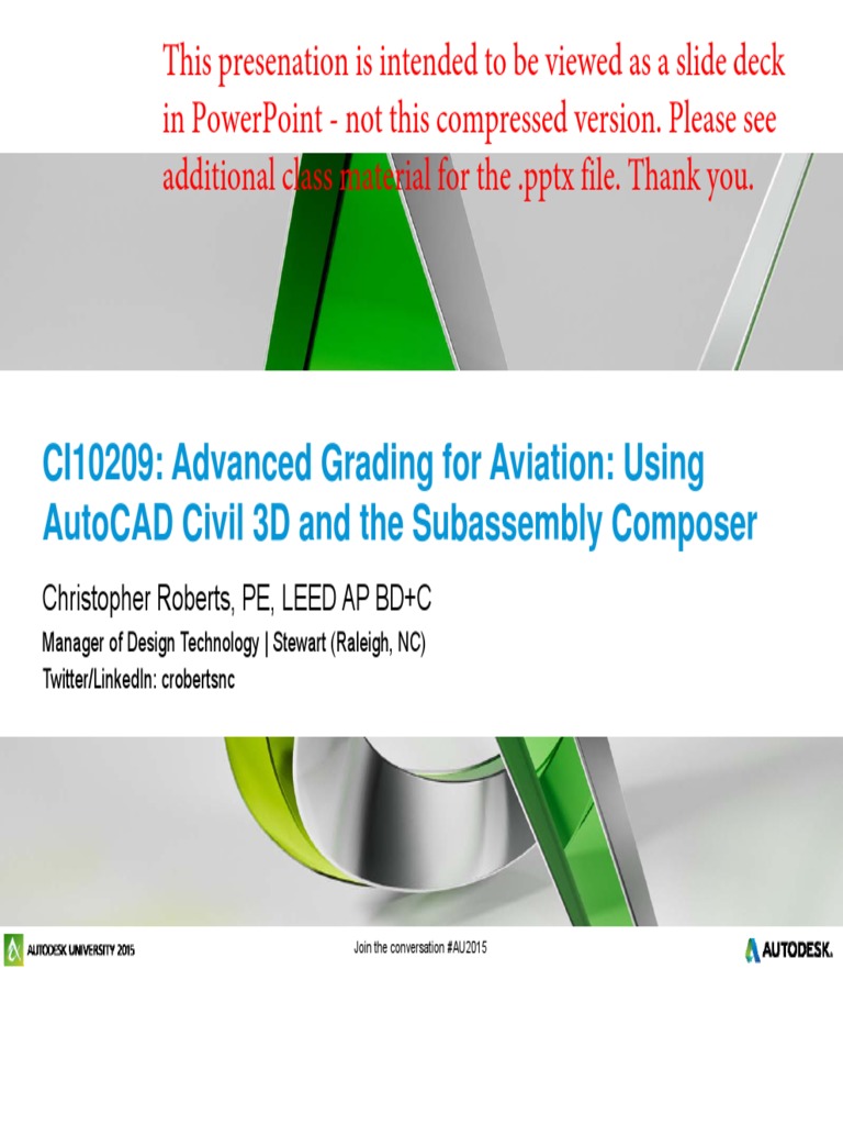 Presentation - 10209 - CI10290-Advanced Grading For Aviaion ...