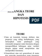 Kerangka Teori Dan Hipotesis