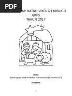 Tata Ibadah Natal Sekolah Minggu Gkps 2017