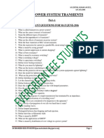 Ee6002 Power System Transients: Part-A Important Questions For May/June-2016