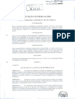 2000 Ley de Apoyo A Las Fuerzas de Seguridad Civil Decreto 40