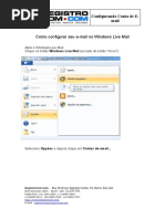 Configurar Conta de Email-Live-Mail