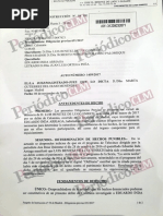 Auto en el que Inda admite que se inventó la condena contra Benítez de Lugo