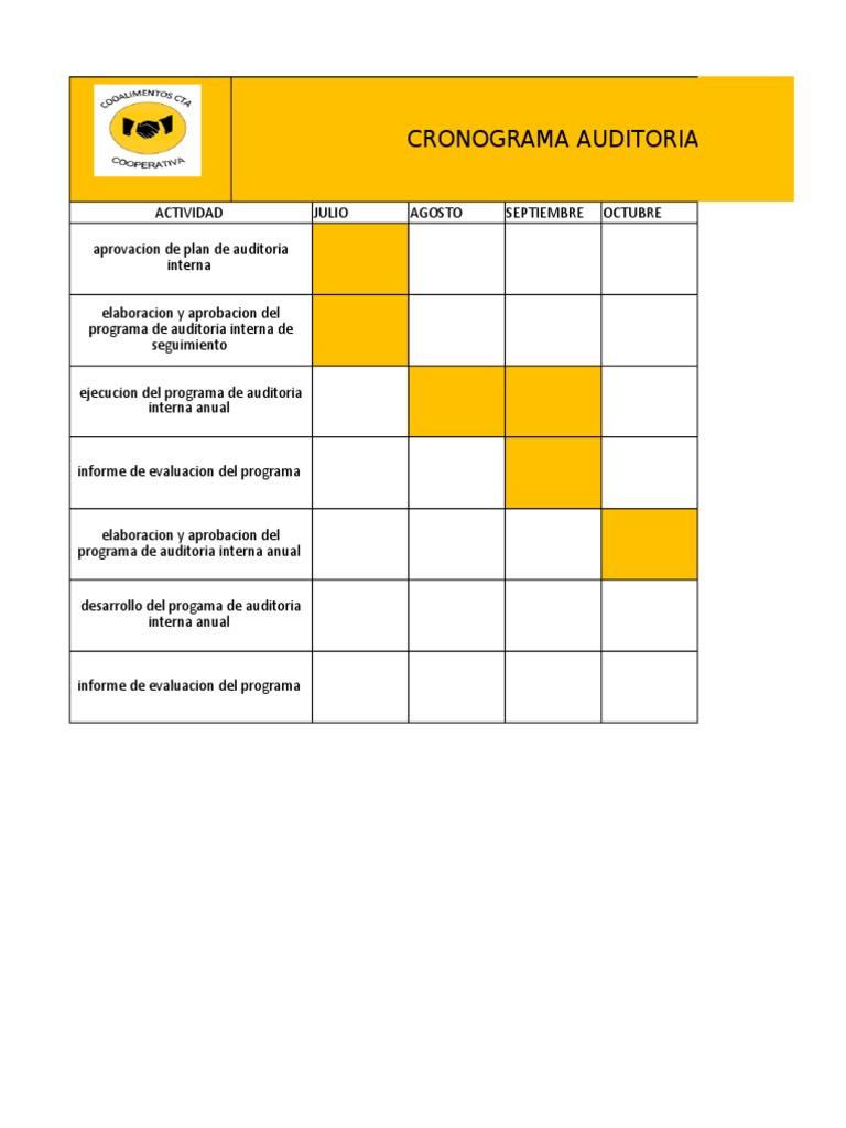 Cronograma de Auditoría Interna 2023 | PDF | Negocios | Tecnología