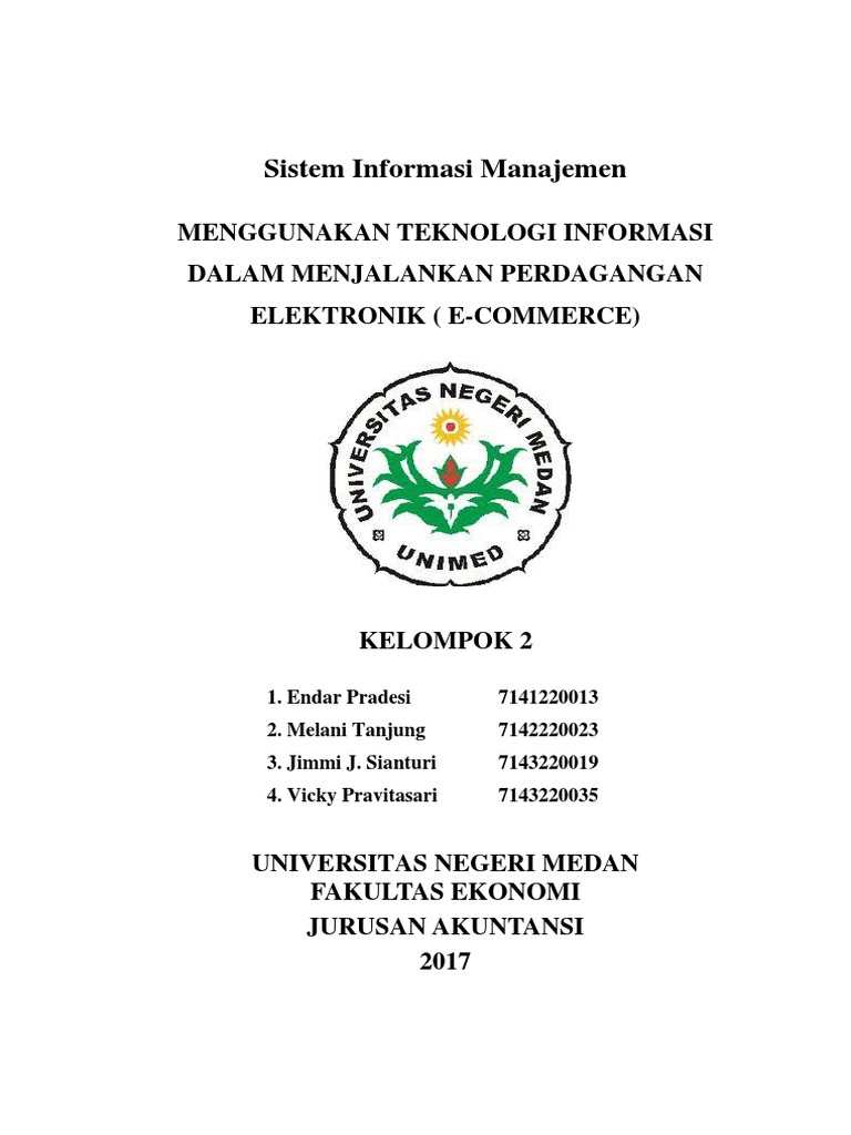 Makalah Sistem Informasi Manajemen Kelompok 2 E commerce Full Makalah Sistem Informasi Manajemen Kelompok 2 E commerce Full