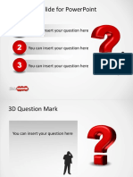 3 Questions Slide Template for PowerPoint Presentations