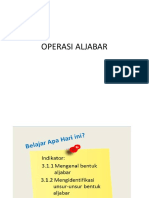 Operasi Aljabar