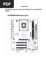 Experiment 1 Drawing The Motherboard Layout of Pentium IV and Studying The Chipset