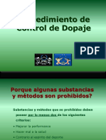 Procedimientos de Control de Dopaje