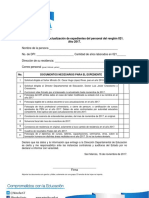 Lista de Cotejo y Declaración de Actualización de Docentes 021 Noviembre 2017