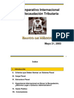 Comparativo Internacional Recaudación Tributaria