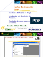 Presentación Modulo I Hysys 3.2 AVANZADO