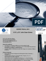 Curso Preparación Cierre Fiscal 2015-Cadefi-26 Noviembre 2015
