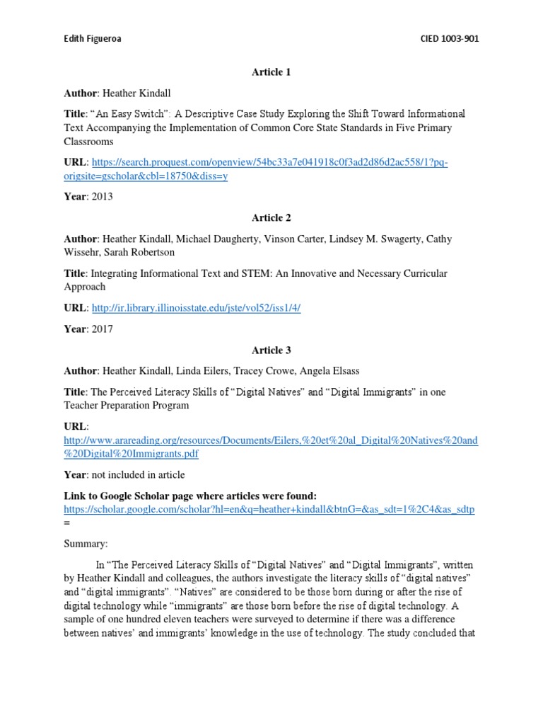 GOOGLE SCHOLAR ARTICLES ON EDUCATION PDF intelligence overview