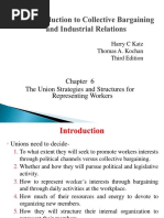 The Union Strategies and Structures For Representing Workers