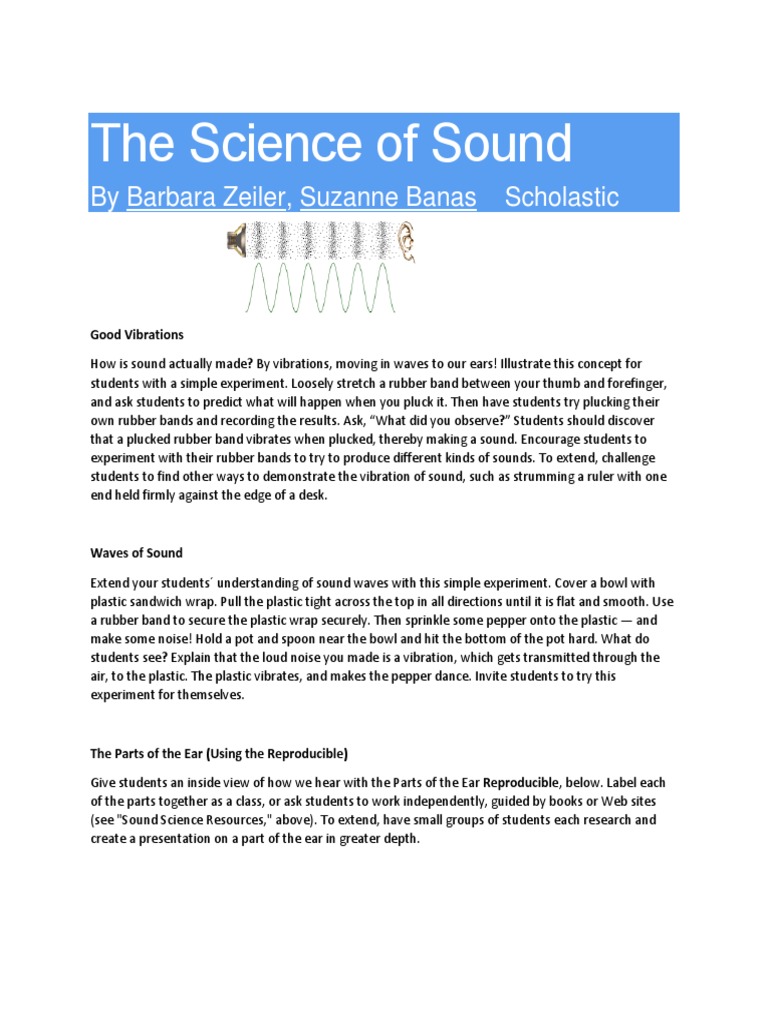 Understanding Sound: Vibrations and Waves | PDF | Pitch (Music) | Sound