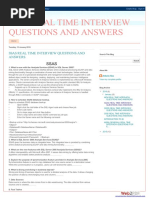 Ssas Real Time Interview Questions and Answers