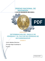 Informe Final - Determinacion Del Angulo de Perdidas y El Factor de Perdidas de Un Condensador