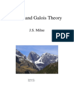 Fields and Galois Theory: J.S. Milne