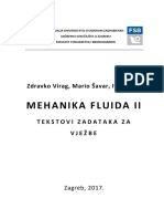 Mehanika Fluida II-Tekstovi Zadataka Za Vjezbe