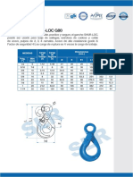 Ficha G80 Gancho Shur-Loc Fijo SLR