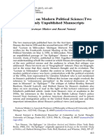 Svetozar Minkov and Rasoul Namazi, Leo Strauss On Modern Political Science, Review of Politics PDF